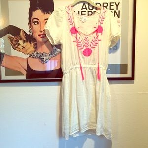 d.Ra dress with hot pink accents