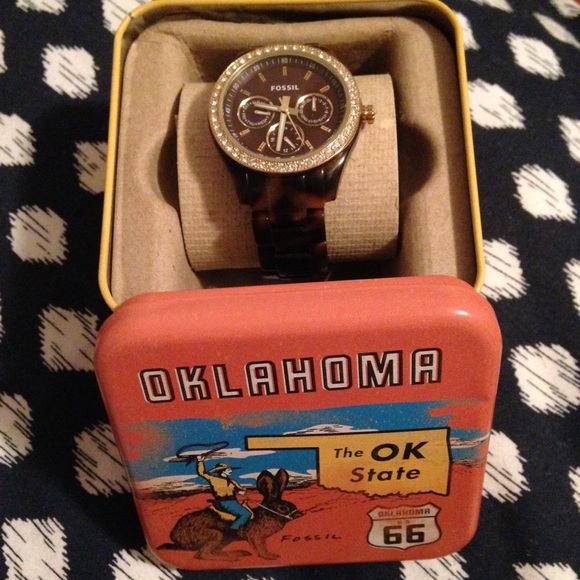 Authentic fossil tortoise style watch - Picture 2 of 3