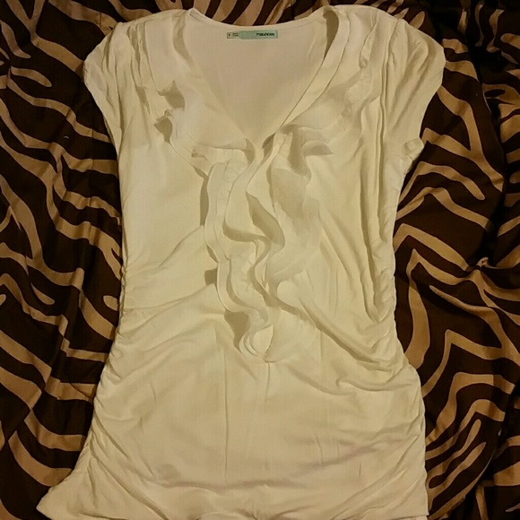 Maurices Tops - NWT White ruffled top from Maurices