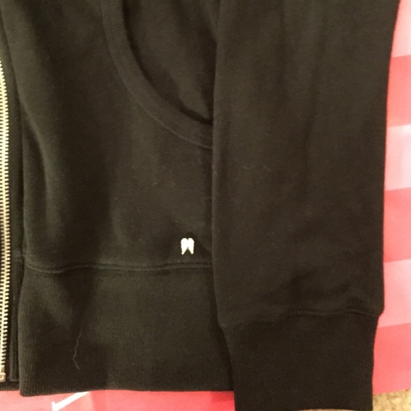 VS PINK Black "Angel" Full Zip Hoodie - Picture 4 of 4