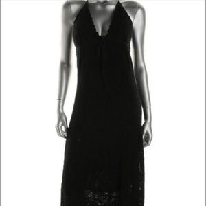 Guess Black Crochet Maxi Dress