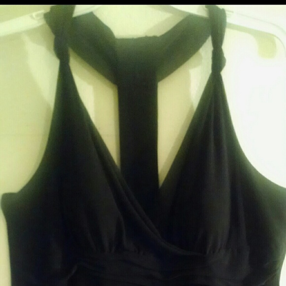 Black sleeveless top