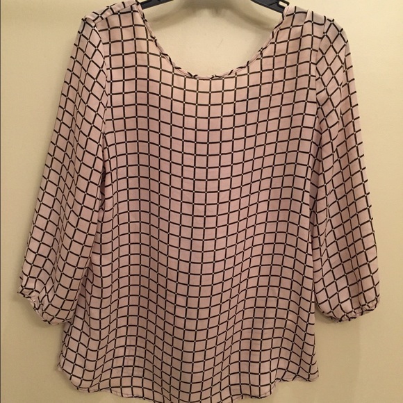 Tan and black Spense top - Picture 2 of 3