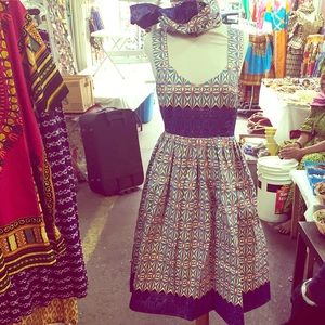 African print dress