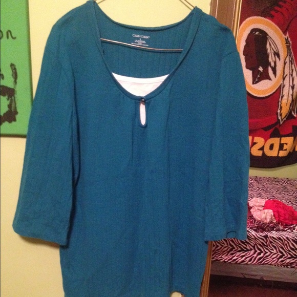 Dark Blue Sweater- 3/4 sleeve length