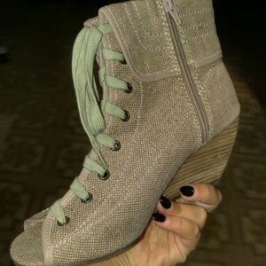 Blowfish open toe booties