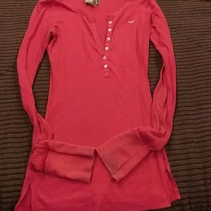 Pink long sleeve blouse