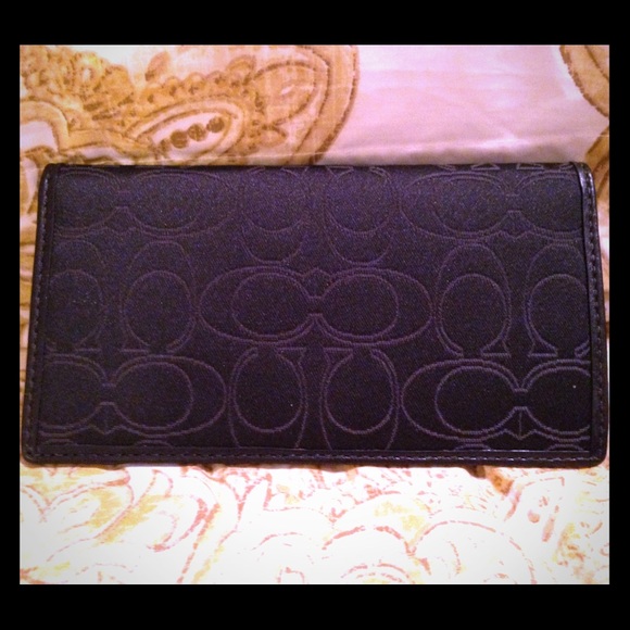 Coach checkbook cover