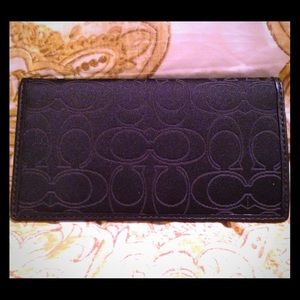 Coach checkbook cover