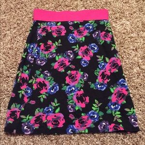 Floral pencil skirt