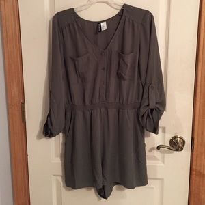 Olive green H&M romper
