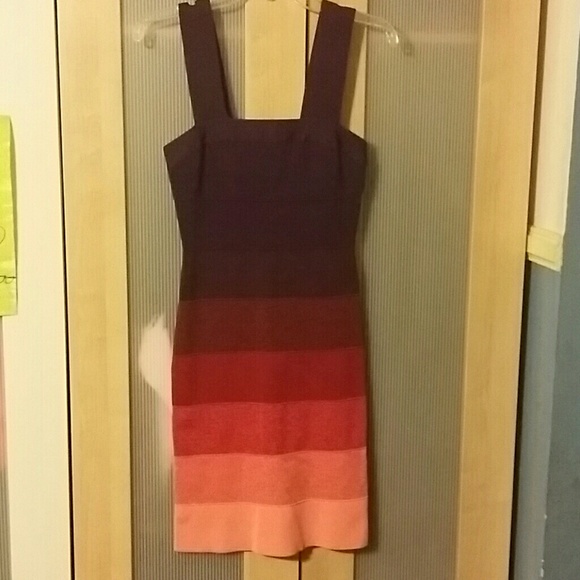 Multi color bandage dress