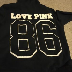 PINK VS FUR HOOD JACKET