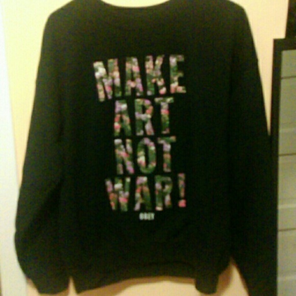 OBEY MAKE ART NOT WAR pullover
