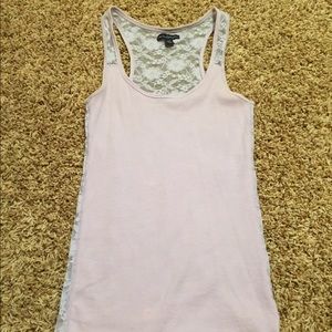 Purple lace tank