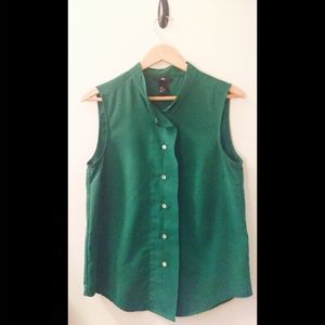 ☀️ H&M | sleeveless button up