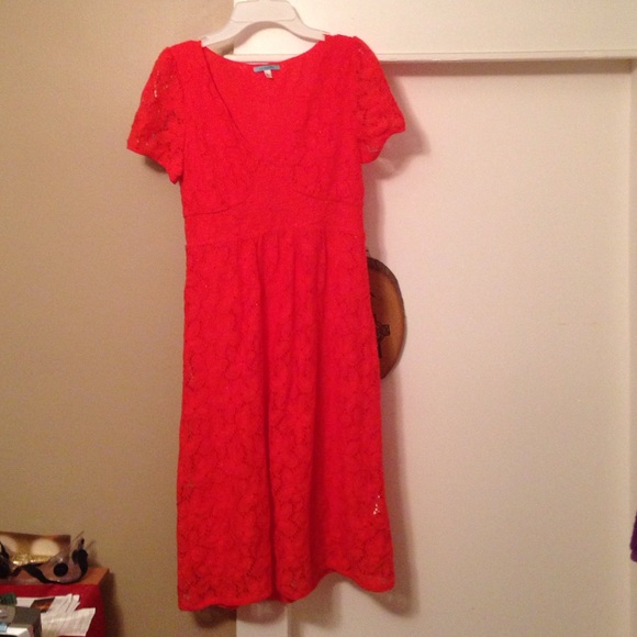 Liefnote anthropology orange sun dress