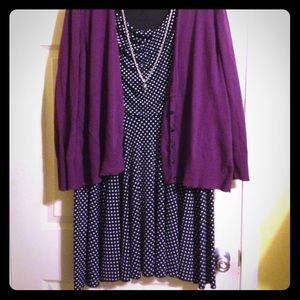 Cute Black Polkadot Dress xxl xxxl