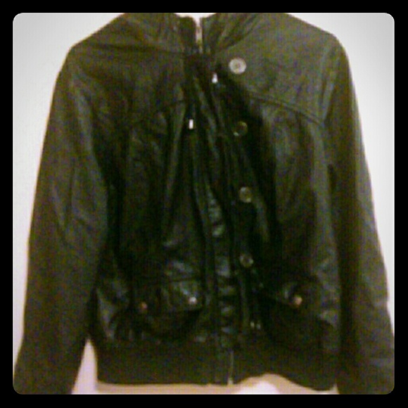 Faux leather jacket