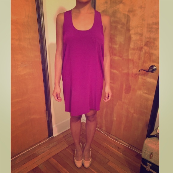 Alexander Wang scoop neck silk dress