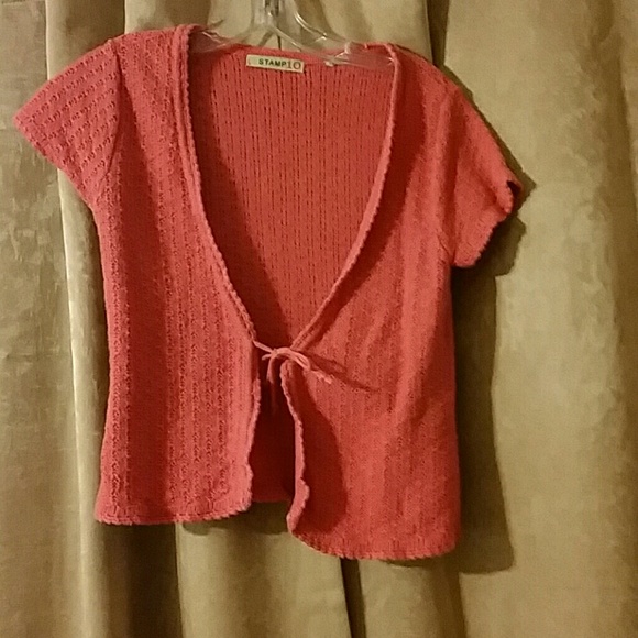 Coral cardigan