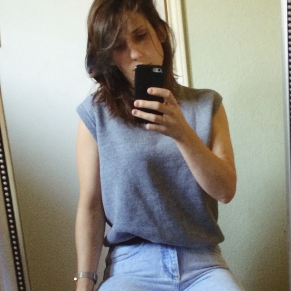 Vintage Sleeveless Muscle Sweatshirt
