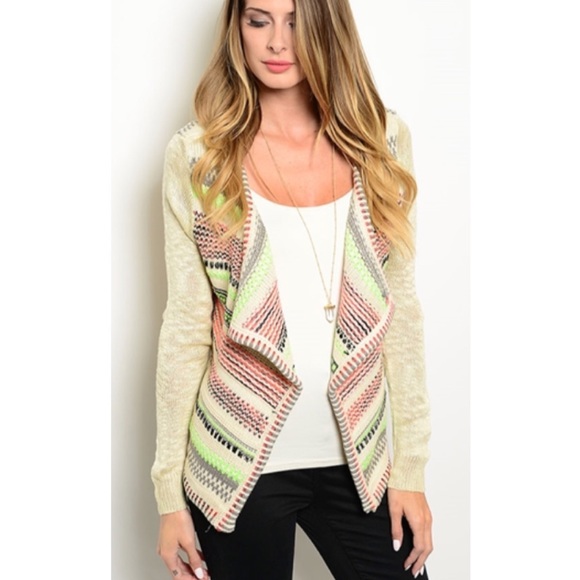 Sweaters - ✨HOST PICK✨Fall Brights Glitter Cardigan