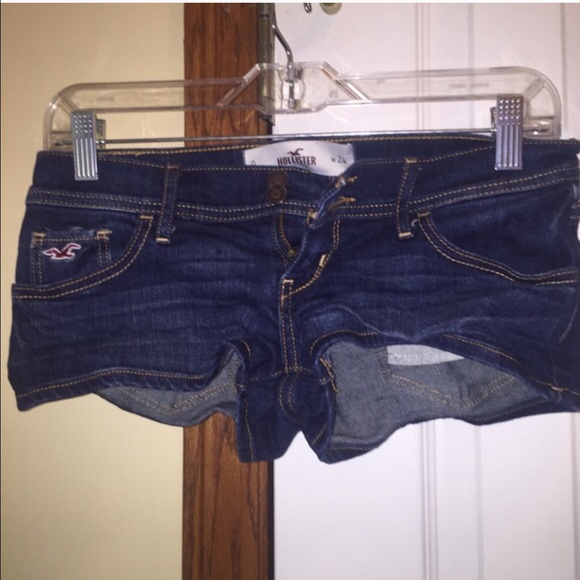 Hollister blue jean shorts