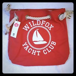NWT Wildfox Yacht Club beach or book tote NWT Wildfox Yacht Club beach or book tote
