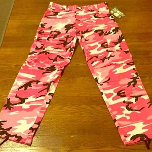 Pink camo, Rothko pants.