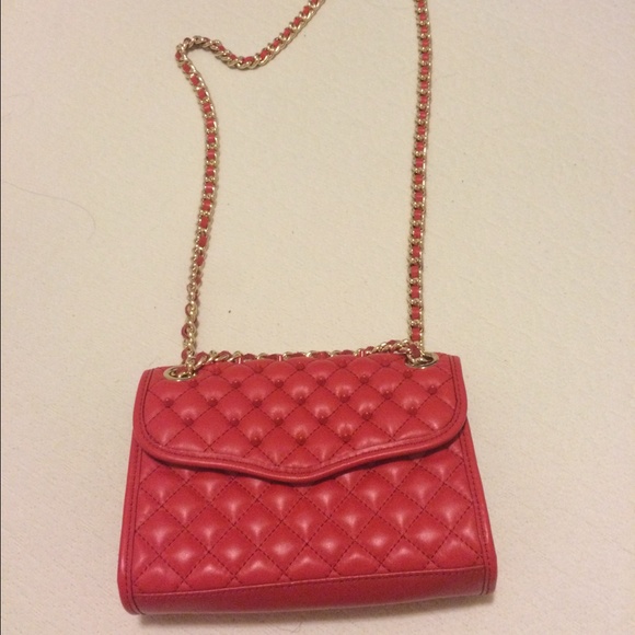 Red quilt mini affair purse