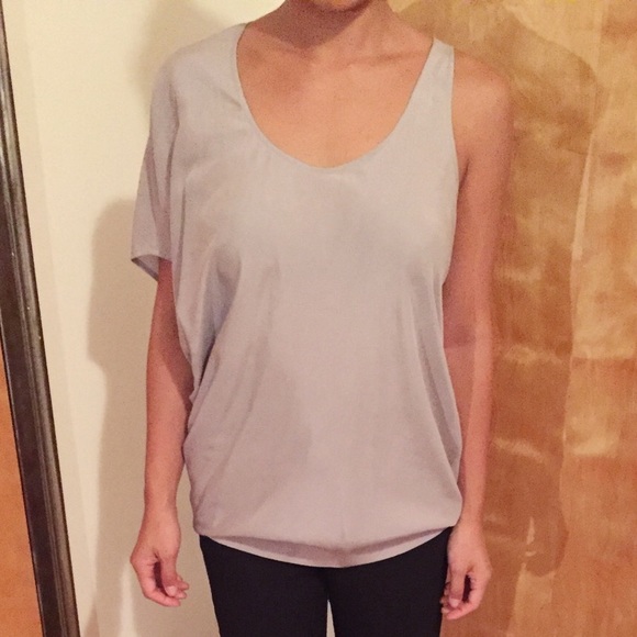 Helmut Lang silk asymmetrical tank