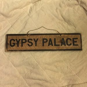 Brandy Melville "Gypsy Palace" wooden sign
