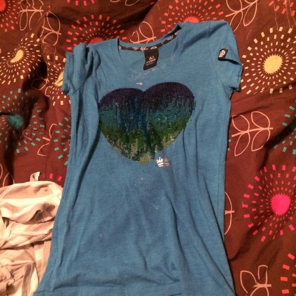 Pink Victoria Secret blue colorful sequence heart!