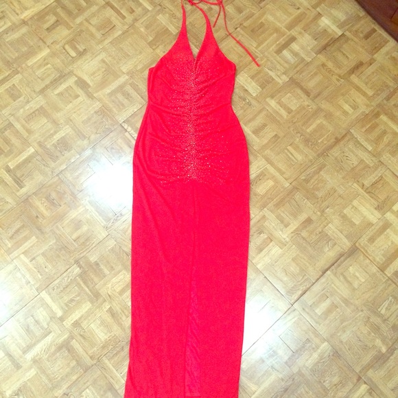 Cassandra Stone red dress