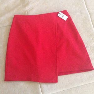 Scarlet red express origami skirt.
