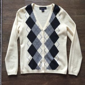 Brooks Brothers Argyle Cardigan
