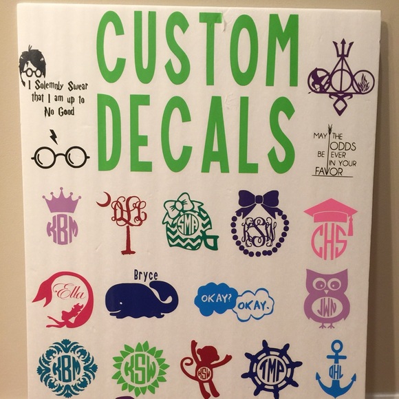 Custom decals!