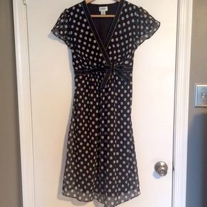 💟 Sold 💟 Maternity black & white polka dot dress