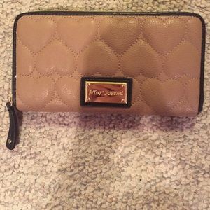 Black and Tan Betsey Johnson wallet