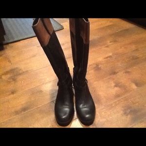 Leather boots