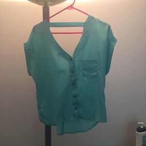 Turquoise top