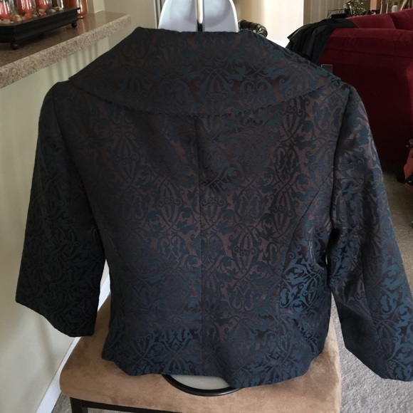 Beautiful brown and dark jade jacket - Picture 2 of 3