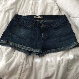 J Brand low rise denim shorts