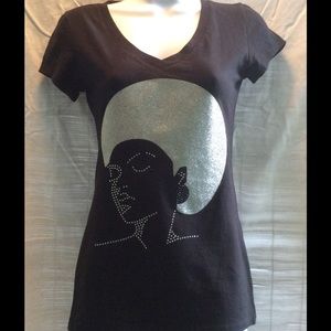 Metallic Silver Afro Girl