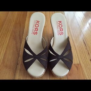 Kors Michael kors cork wedge