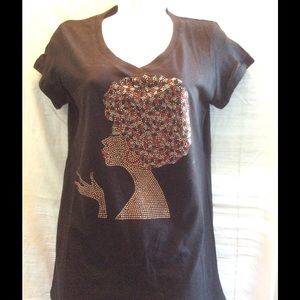 Colorful Stoned Afro Girl