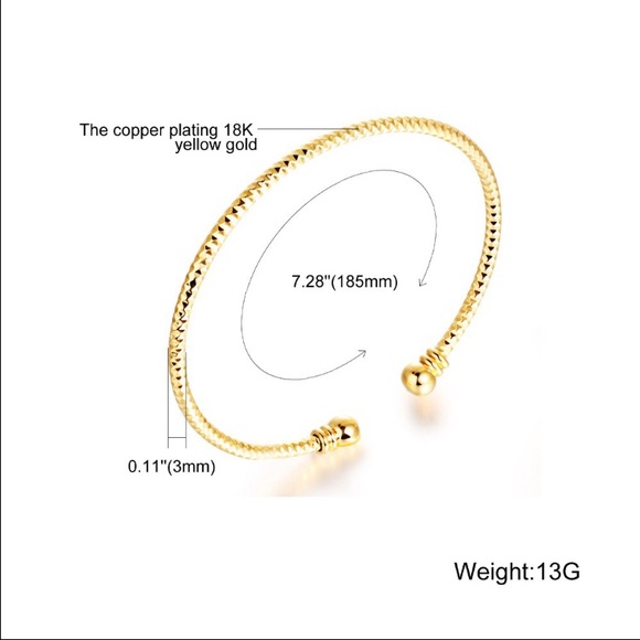 Gold Cuff Bangles - Picture 4 of 4