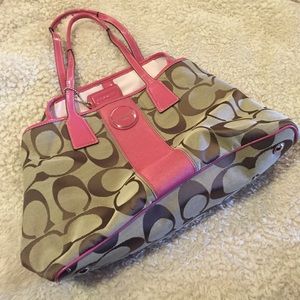 Large Coach tote bag