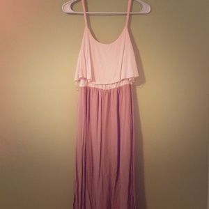Pink maxi dress